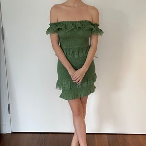 Tularosa revolve dress green